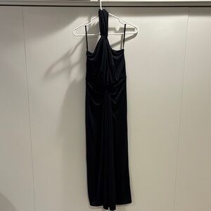 Cinq à Sept Elegant One Shoulder Black Dress
